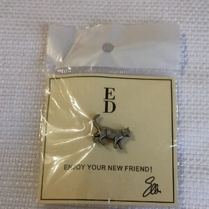 Ellen Degeneres Silver Cat Brooch